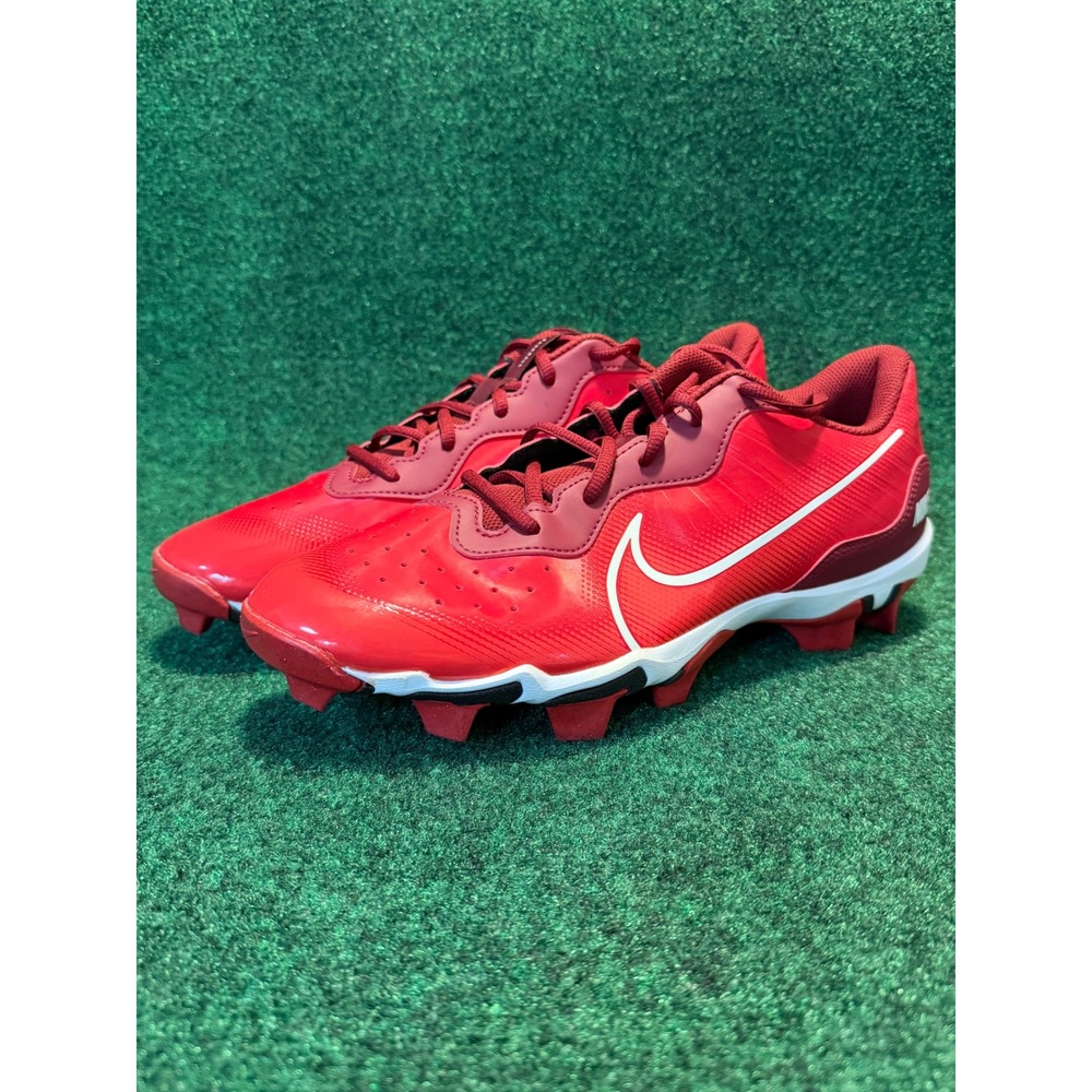 Nike Alpha Huarache 4 Keystone Baseball Cleats Mens 11 Red Excellent DJ6524-616